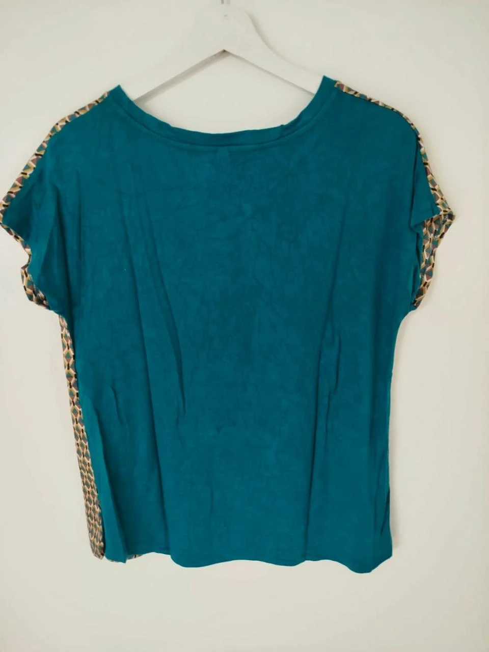 💗Colloseum Women's Blue Geometric Print Summer Tunic Back Size S / 36 – photo 4